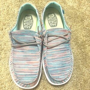 COPY - HEY DUDE WENDY SOX SUNSET PINK, Size 10